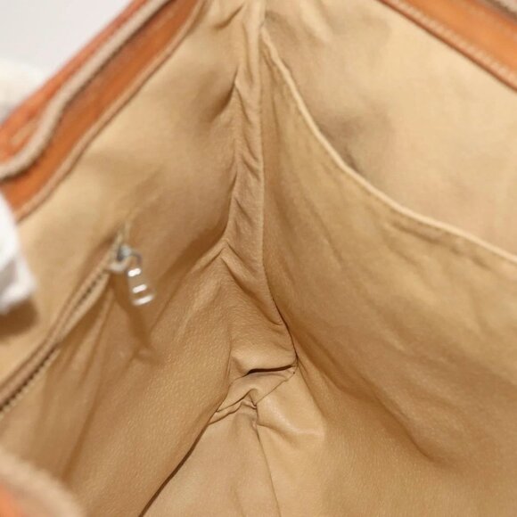 CELINE Macadam Canvas Tote Bag PVC Leather Brown Auth BA1814 - Picture 11 of 16